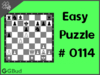 Easy  Chess puzzle # 0114 - Mate in 1 move