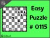 Solve the easy chess puzzle 115. Mate in 1 move. Train and improve your chess game, strategy and tactics
