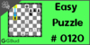 Solve the easy chess puzzle 120. Pin and capture opponent's rook. Train and improve your chess game, strategy and tactics