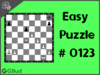 Solve the easy chess puzzle 123. Mate in 1 move. Train and improve your chess game, strategy and tactics