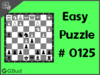 Solve the easy chess puzzle 125. Mate in 1 move. Train and improve your chess game, strategy and tactics