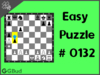 Solve the easy chess puzzle 132. What is the better move than losing your rook. Train and improve your chess game, strategy and tactics