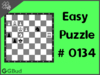 Easy  Chess puzzle # 0134 - Mate in 1 move