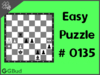 Easy  Chess puzzle # 0135 - Mate in 1 move