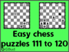 Easy Chess Puzzles 111 to 120