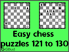 Easy Chess Puzzles 121 to 130
