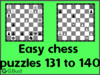 Easy Chess Puzzles 131 to 140