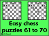 Easy Chess Puzzles 61 to 70