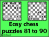 Easy Chess Puzzles 81 to 90