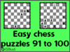 Easy Chess Puzzles 91 to 100
