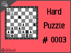 Solve the hard chess puzzle 3. mate in 3 moves. Train and improve your chess game, strategy and tactics