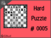 Solve the hard chess puzzle 5. mate in 3 moves. Train and improve your chess game, strategy and tactics