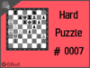 Solve the hard chess puzzle 7. mate in 3 moves. Train and improve your chess game, strategy and tactics