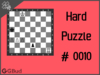 Solve the hard chess puzzle 10. mate in 3 moves. Train and improve your chess game, strategy and tactics