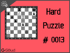 Solve the hard chess puzzle 13. Gain rook. Train and improve your chess game, strategy and tactics