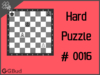 Solve the hard chess puzzle 16. Mate in 3 moves. Train and improve your chess game, strategy and tactics