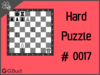 Solve the hard chess puzzle 17. Mate in 3 moves. Train and improve your chess game, strategy and tactics