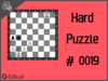 Solve the hard chess puzzle 19. Mate in 3 moves. Train and improve your chess game, strategy and tactics