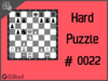 Hard  Chess puzzle # 0022 - Mate in 3 moves