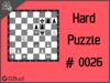 Hard  Chess puzzle # 0026 - Mate in 3 moves