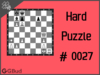 Solve the hard chess puzzle 27. Mate in 2 moves. Train and improve your chess game, strategy and tactics