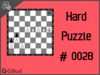 Hard  Chess puzzle # 0028 - Mate in 6 moves