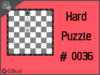 Hard  Chess puzzle # 0036 - How will you promote your pawn?