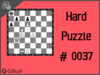 Hard  Chess puzzle # 0037 - Mate in 3 moves