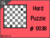 Hard  Chess puzzle # 0038 - Get a queen in 5 moves