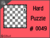 Solve the hard chess puzzle 49. Mate in 4 moves. Train and improve your chess game, strategy and tactics