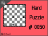 Solve the hard chess puzzle 50. Mate in 4 moves. Train and improve your chess game, strategy and tactics