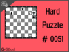 Solve the hard chess puzzle 51. Mate in 4 moves. Train and improve your chess game, strategy and tactics