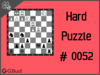 Solve the hard chess puzzle 52. Mate in 3 moves. Train and improve your chess game, strategy and tactics