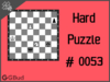 Solve the hard chess puzzle 53. Promote your pawn in 4 moves. Train and improve your chess game, strategy and tactics