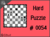 Hard  Chess puzzle # 0054 - Gain rook