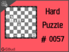 Hard  Chess puzzle # 0057 - Mate in 2 moves
