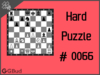 Solve the hard chess puzzle 66. Mate in 3 moves. Train and improve your chess game, strategy and tactics