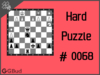 Hard  Chess puzzle # 0068 - Mate in 3 moves