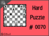 Hard  Chess puzzle # 0070 - Mate in 3 moves