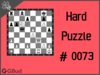 Hard  Chess puzzle # 0073 - Gain opponent’s queen