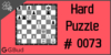 Solve the hard chess puzzle 73. Gain opponent’s queen. Train and improve your chess game, strategy and tactics
