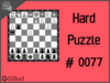 Hard  Chess puzzle # 0077 - Mate in 3 moves