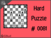 Solve the hard chess puzzle 81. Mate in 4 moves. Train and improve your chess game, strategy and tactics