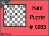 Solve the hard chess puzzle 83. Gain queen. Train and improve your chess game, strategy and tactics