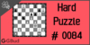 Solve the hard chess puzzle 84. Mate in 3 moves. Train and improve your chess game, strategy and tactics