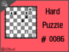 Hard  Chess puzzle # 0086 - Mate in 3 moves