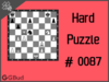 Solve the hard chess puzzle 87. Gain opponent's queen. Train and improve your chess game, strategy and tactics