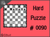 Hard  Chess puzzle # 0090 - Mate in 2 moves