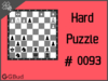 Hard  Chess puzzle # 0093 - Mate in 3 moves