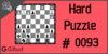 Solve the hard chess puzzle 93. Mate in 3 moves. Train and improve your chess game, strategy and tactics